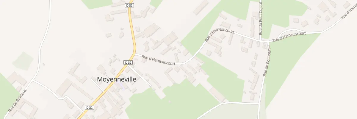 Plan du 6 Rue d’Hamelincourt à Moyenneville