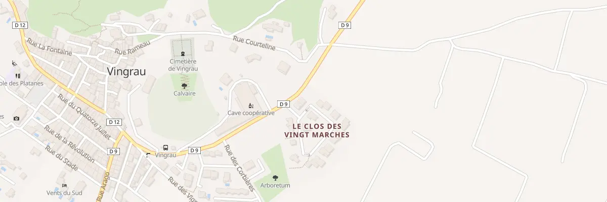 Plan du 2 Imp des Carignans à Vingrau