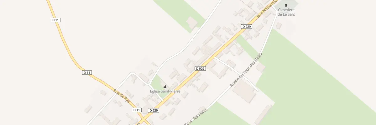Plan du 23 Rue Nationale au Sars
