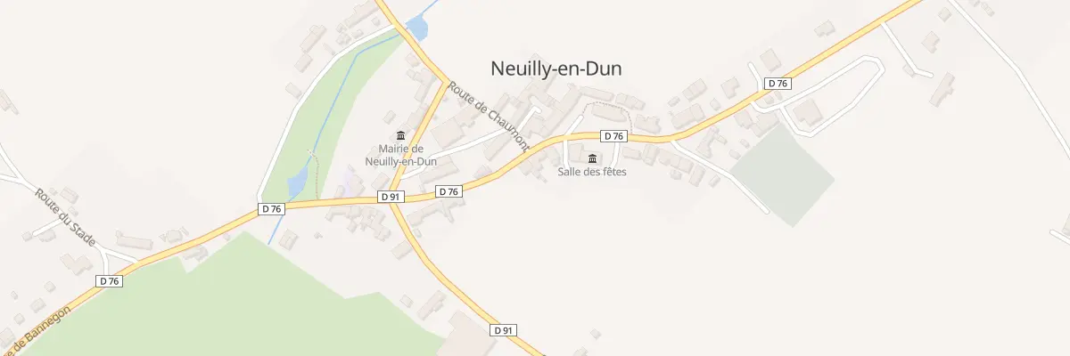 Plan du 191 Le Bourg à Neuilly-en-Dun