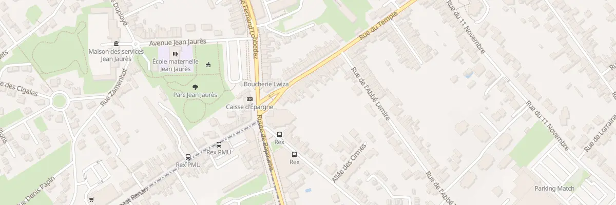 Plan du 155 Rue du Temple à Arras