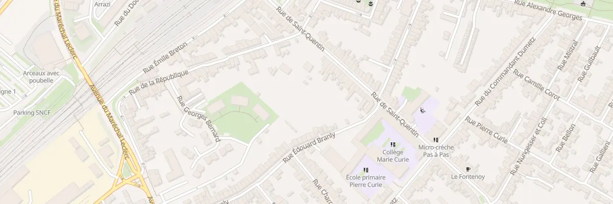 Plan du 34 Rue de Saint - Quentin à Arras
