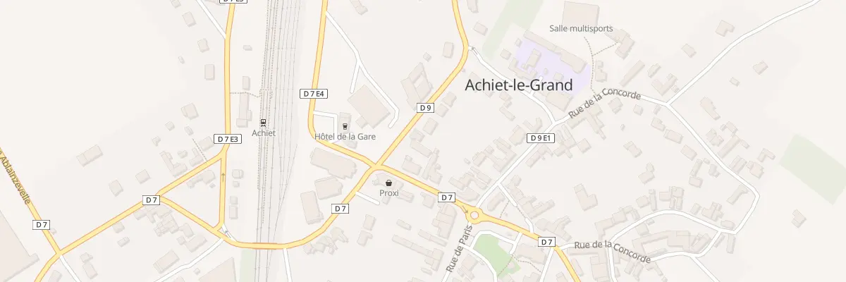 Plan du 4 Rue Neuve à Achiet-le-Grand