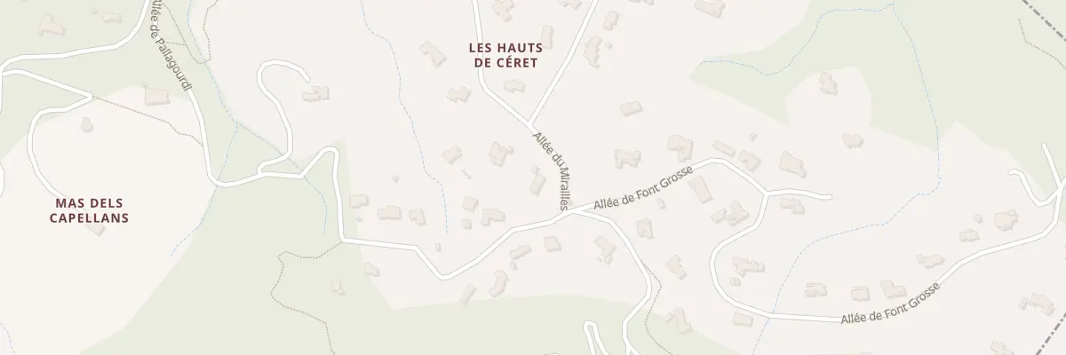 Plan du 56 All du Mirailles à Céret