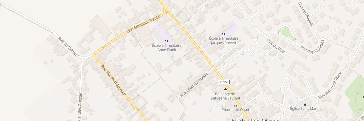 Plan du 95 Rue Ignace Humblot à Auchy-les-Mines