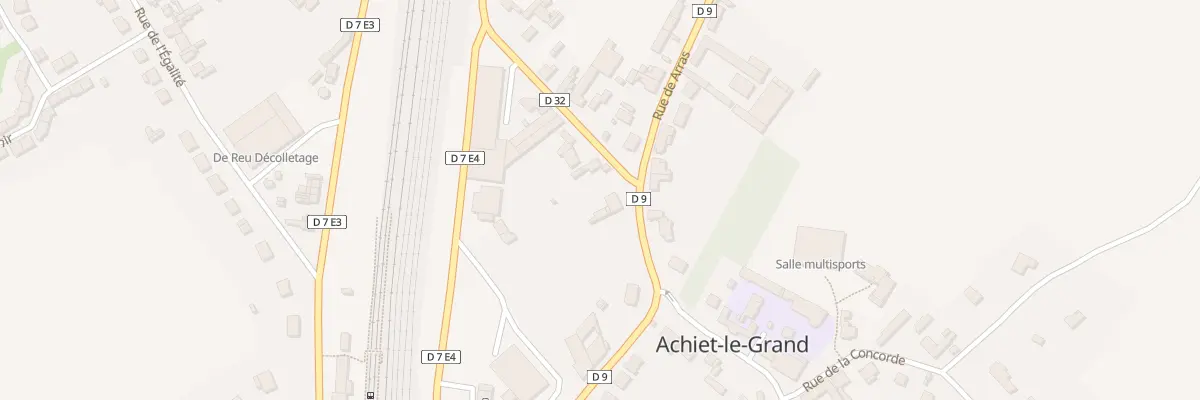 Plan du 5 Rue d’Arras à Achiet-le-Grand