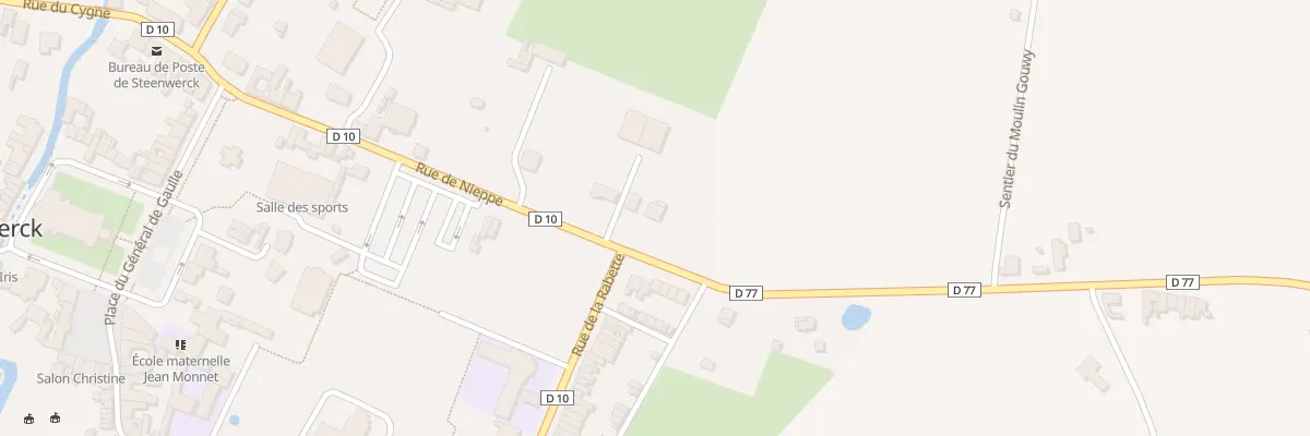 Plan du 2 Rue du Pont d’Achelles à Steenwerck