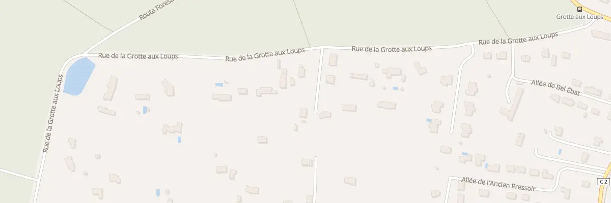 Plan du 495 Rue de la Grotte aux Loups à Paucourt