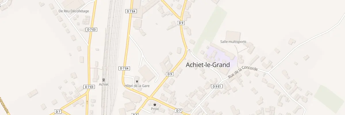 Plan du 3B Rue Neuve à Achiet-le-Grand