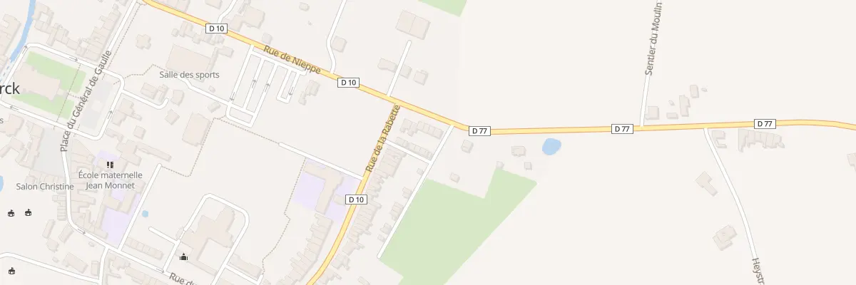 Plan du 9 Rue du Pont d’Achelles à Steenwerck