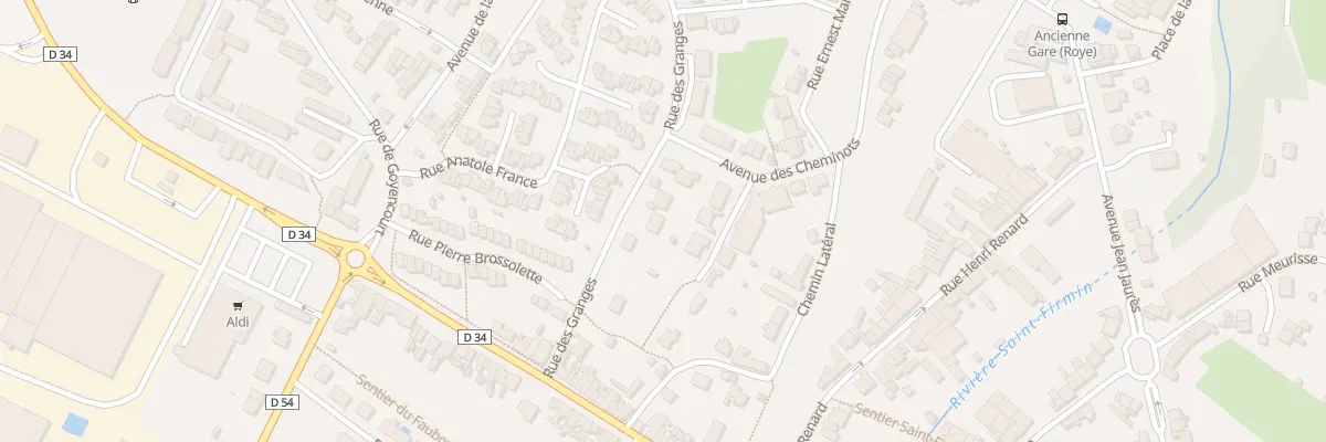 Plan du 12 Rue des Granges à Roye
