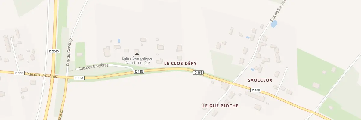 Plan du 1053 Rue des Bruyères à Amilly