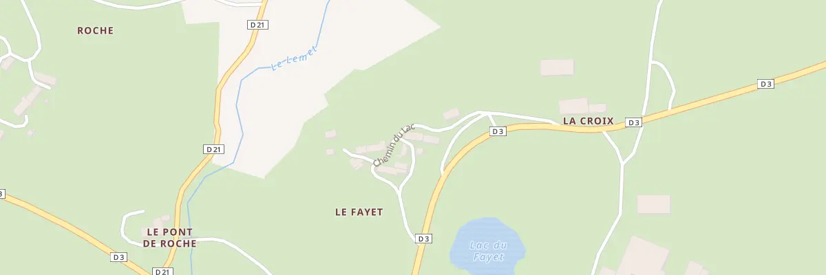 Plan du 5215 Le Fayet à Saint-Saturnin