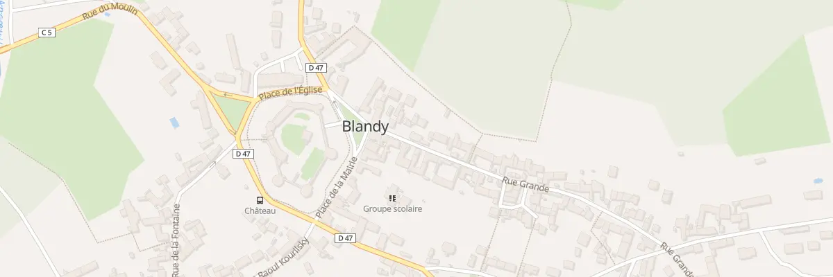 Plan du 11 Rue Grande à Blandy