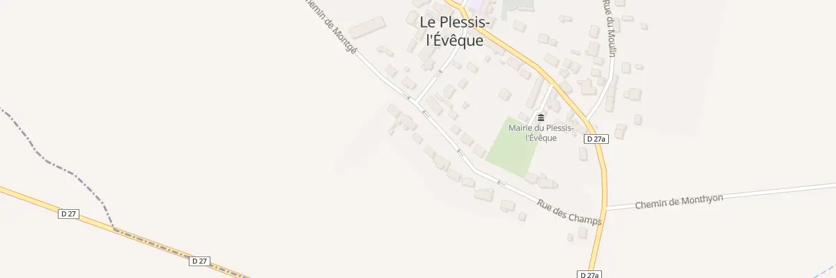 Plan du 10 Rue des Champs au Plessis-l’Évêque