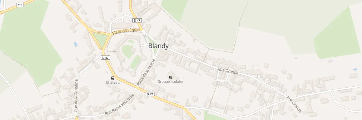 Plan du 8 Rue Grande à Blandy