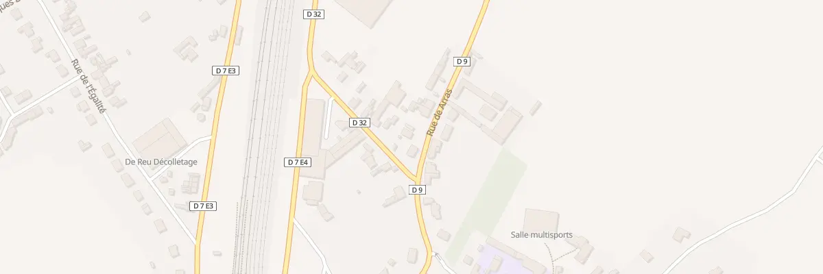Plan du 9 Rue d’Arras à Achiet-le-Grand