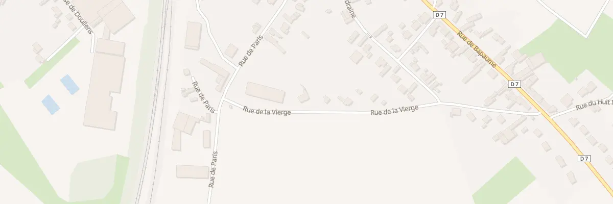 Plan du 11 Rue de la Vierge à Achiet-le-Grand