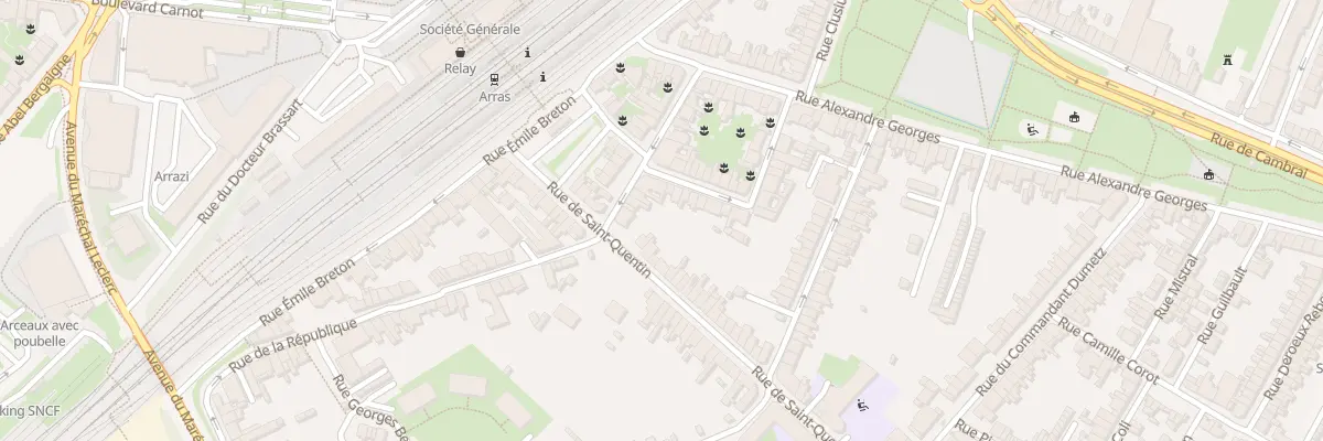 Plan du 23 Rue de la République à Arras