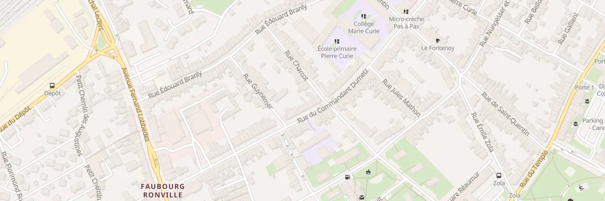 Plan du 80 Rue du Cdt Dumetz à Arras