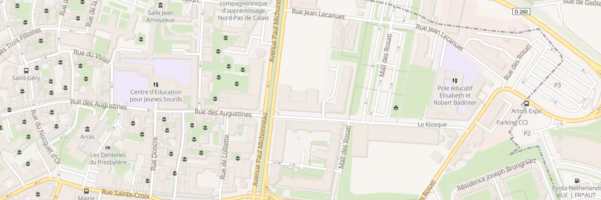 Plan du 1T Rue Jean Bodel à Arras