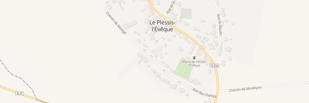 Plan du 7 Rue des Champs au Plessis-l’Évêque