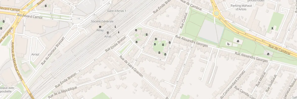 Plan du 9 Rue de la République à Arras