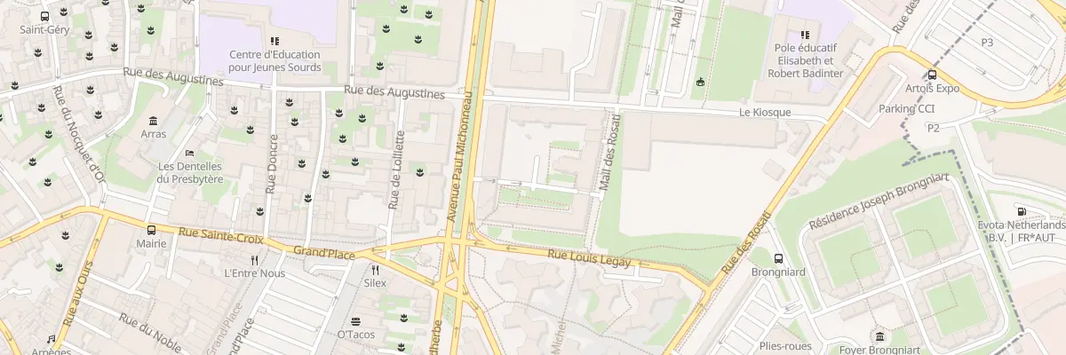 Plan du 1 Rue Mail des Rosati à Arras