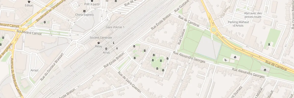 Plan du 2 Rue de la République à Arras