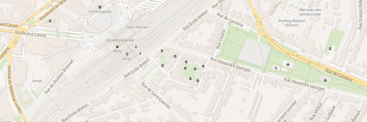 Plan du 1 Rue de la République à Arras