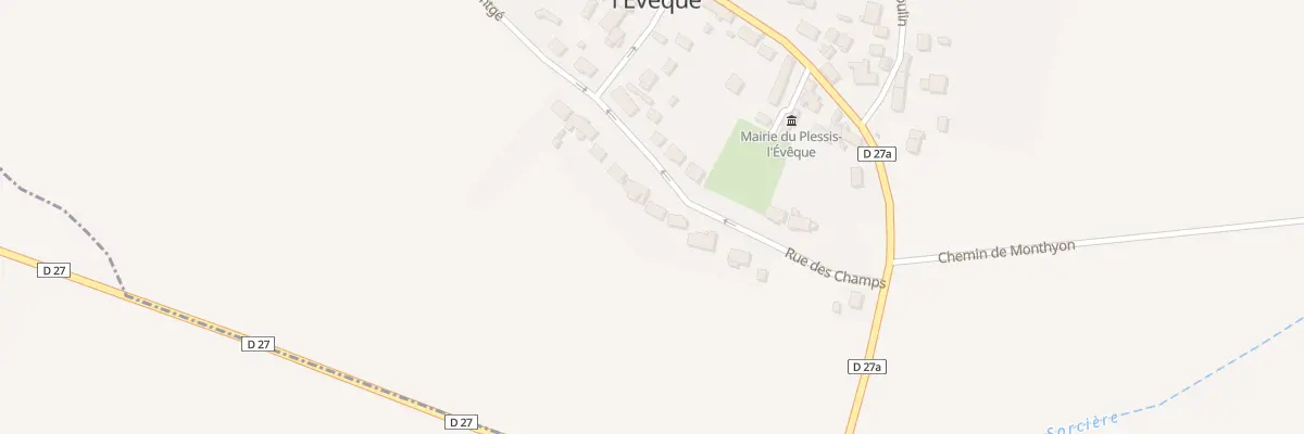 Plan du 16 Rue des Champs au Plessis-l’Évêque
