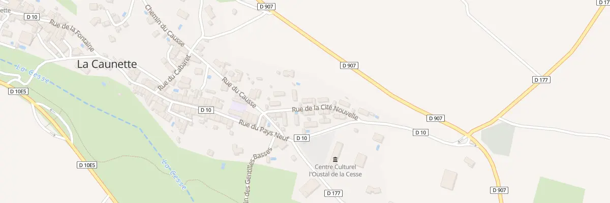 Plan du 5016 Le Village à La Caunette