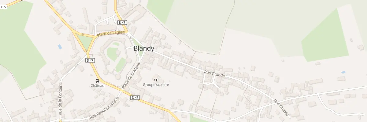 Plan du 17B Rue Grande à Blandy