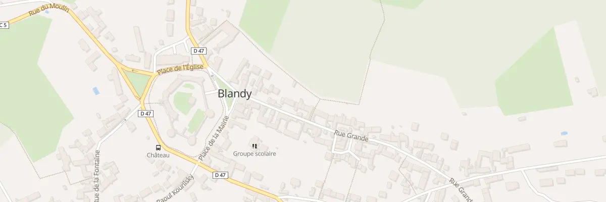 Plan du 17 Rue Grande à Blandy