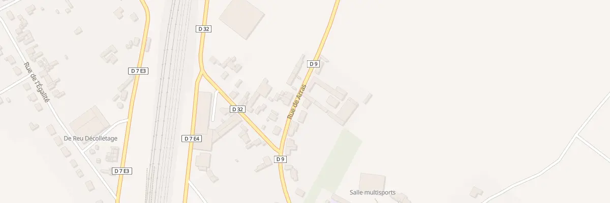 Plan du 12 Rue d’Arras à Achiet-le-Grand