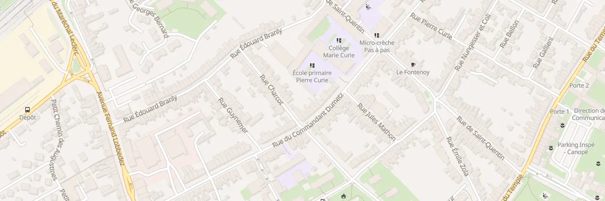Plan du 66 Rue du Cdt Dumetz à Arras