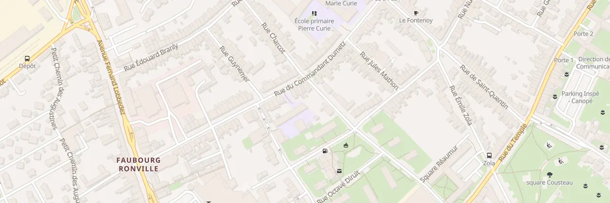 Plan du 117 Rue du Cdt Dumetz à Arras