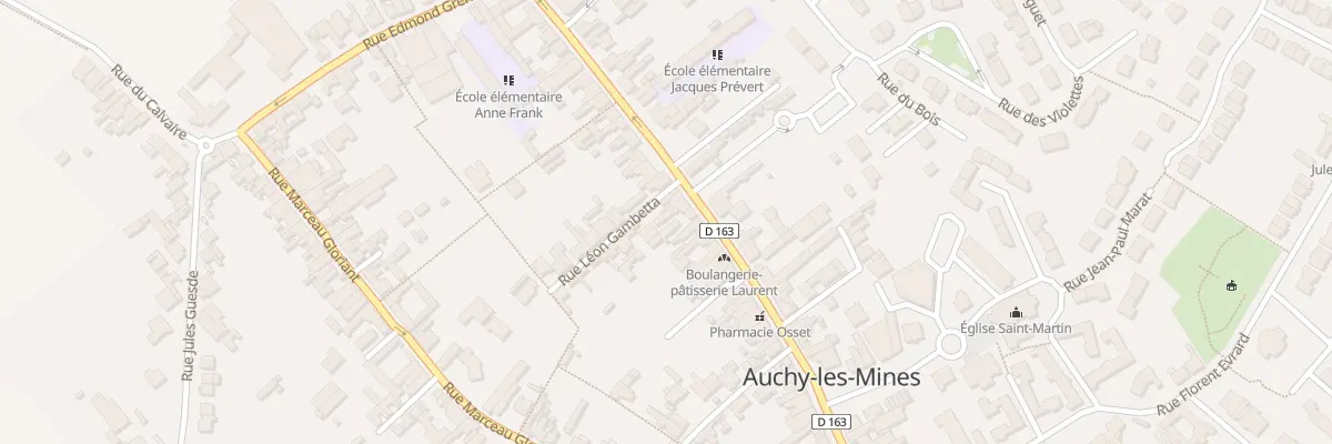 Plan du 117 Rue Ignace Humblot à Auchy-les-Mines