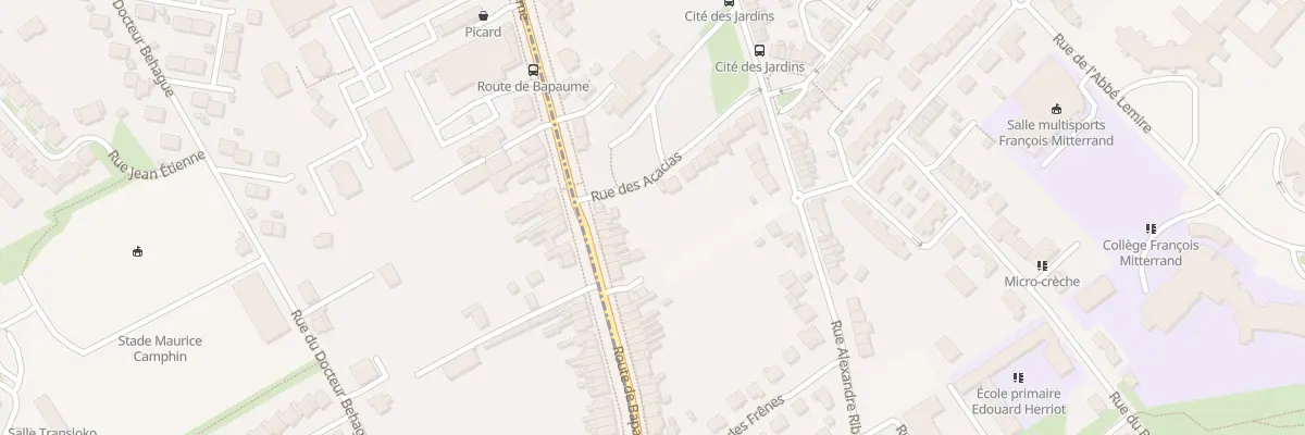 Plan du 199 Rte de Bapaume à Arras
