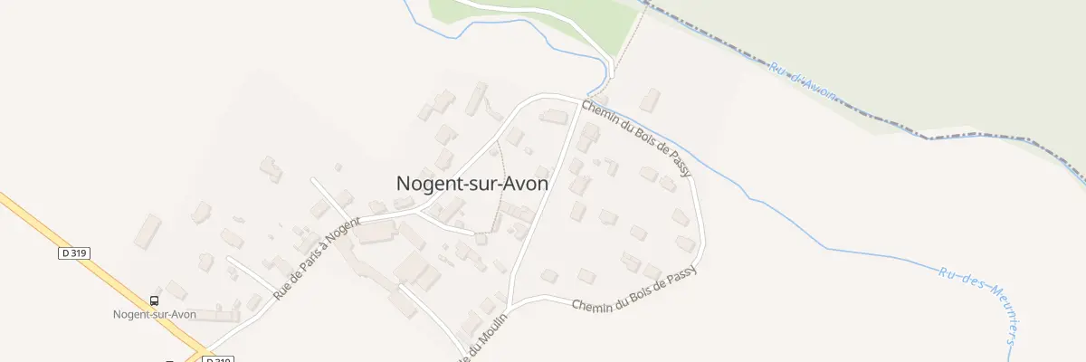 Plan du 3 Rue de Paris A Nogent à Yèbles