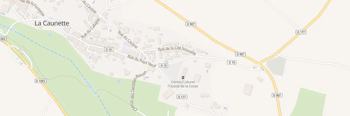 Plan du 5036 Le Village à La Caunette