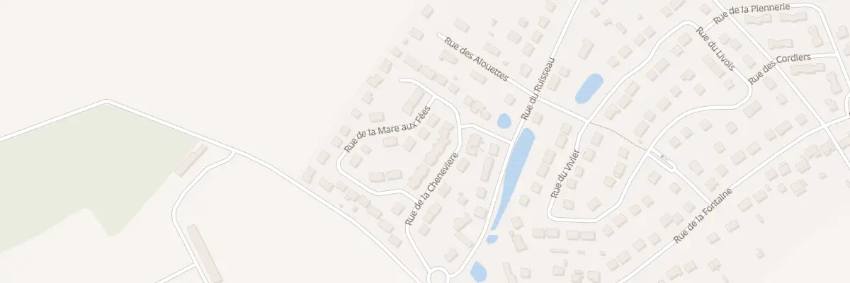Plan du 182 Rue de la Mare aux Fées à Amilly