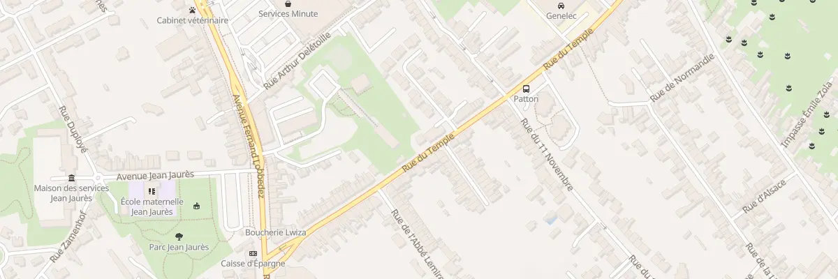 Plan du 138 Rue du Temple à Arras