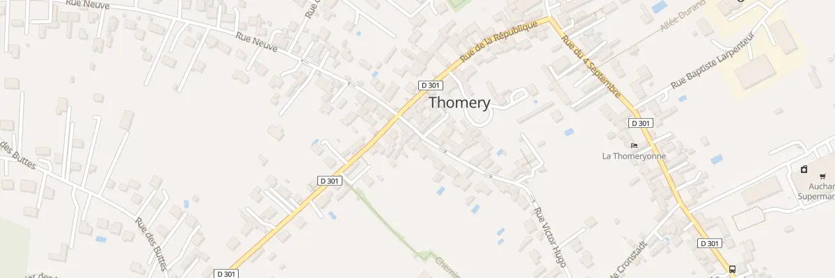 Plan du 5559 Rue Victor Hugo à Thomery