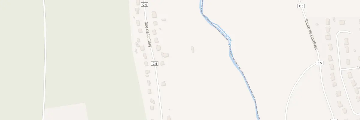 Plan du 58 Rue de la Cléry à Fontenay-sur-Loing