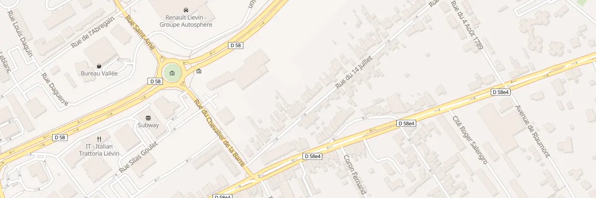 Plan du 28 Rue du 14 Juillet à Liévin