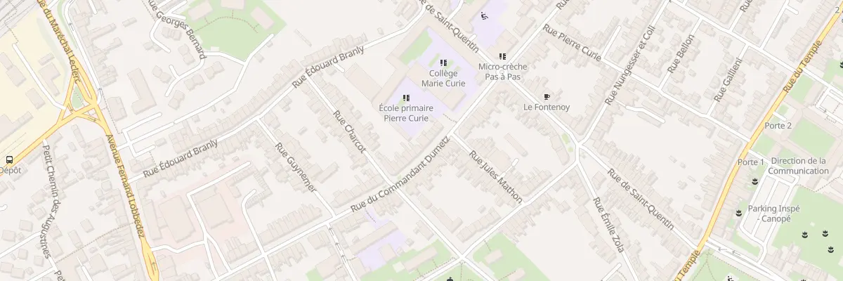 Plan du 60T Rue du Cdt Dumetz à Arras