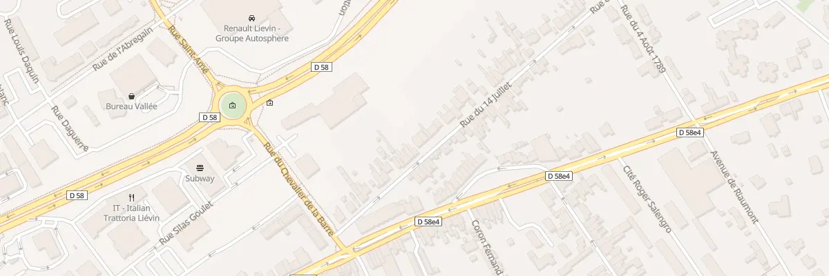 Plan du 30 Rue du 14 Juillet à Liévin