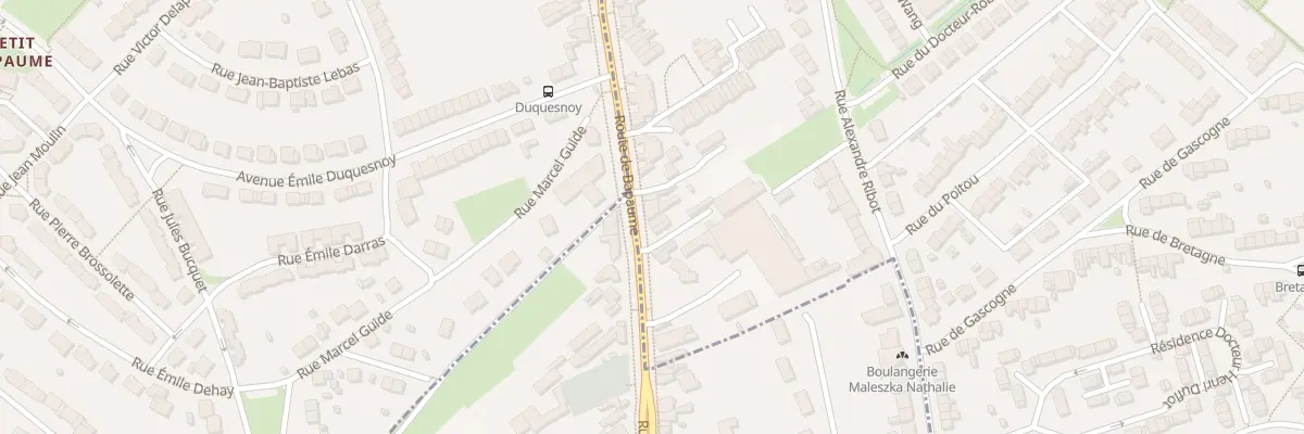Plan du 283B Rte de Bapaume à Arras