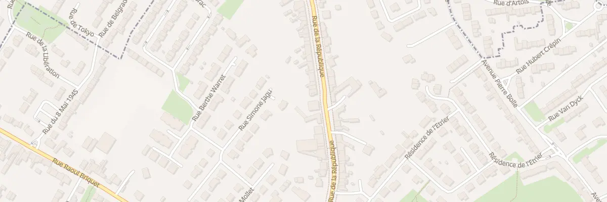 Plan du 24 Rue de la République à Beaurains